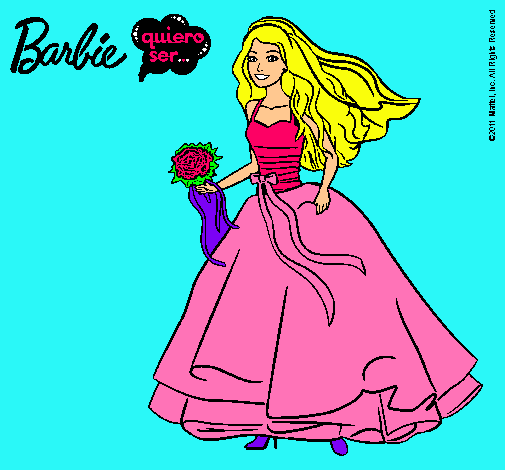 Barbie vestida de novia