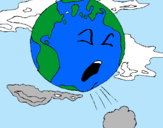 Dibujo Tierra enferma pintado por ayesha