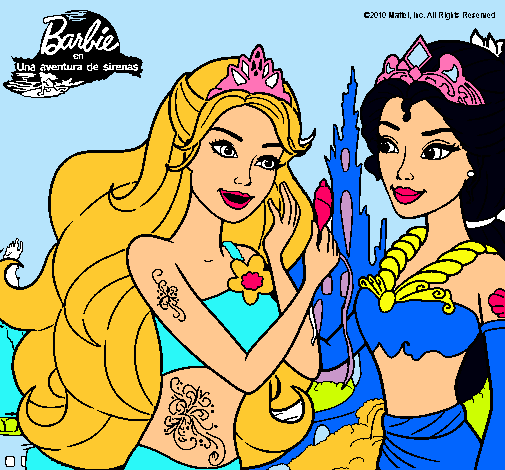 Barbie se despiede de la reina sirena