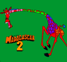 Dibujo Madagascar 2 Melman 2 pintado por marvin