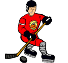 Dibujo Jugador de hockey sobre hielo pintado por alvin
