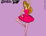 Dibujo Barbie bailarina de ballet pintado por CLAUDETE