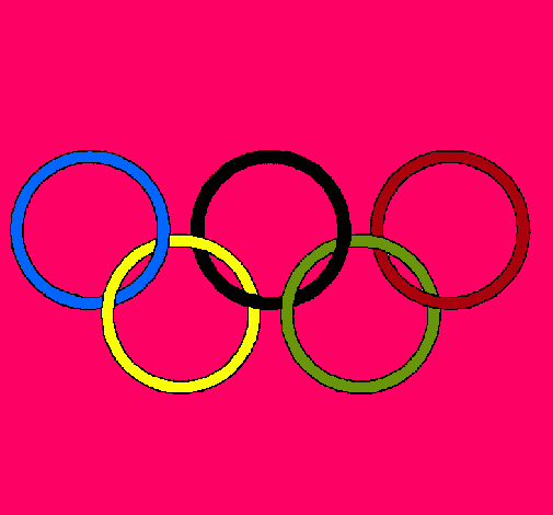 Dibujo Anillas de los juegos olimpícos pintado por Helga