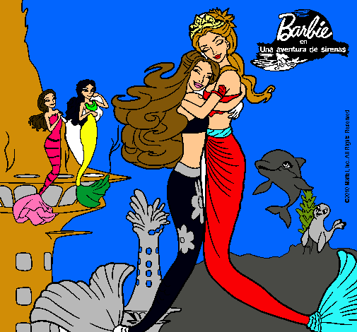 Barbie sirena y la reina sirena