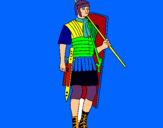 Dibujo Soldado romano pintado por jorge7888
