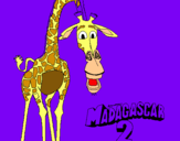 Dibujo Madagascar 2 Melman pintado por Lohami