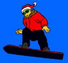 Dibujo Snowboard pintado por guillermotu