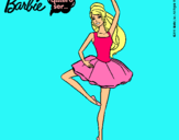 Dibujo Barbie bailarina de ballet pintado por johua