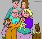 Dibujo Familia pintado por 741852