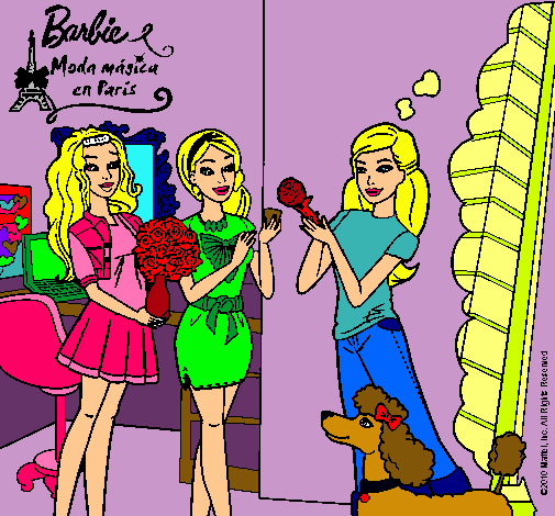 Barbie de compras con sus amigas