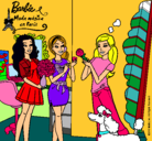 Dibujo Barbie de compras con sus amigas pintado por Raquelsn