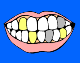 Dibujo Boca y dientes pintado por avatar-