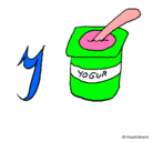 Dibujo Yogur pintado por yariza