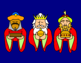 Dibujo Los Reyes Magos 4 pintado por judid