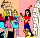 Dibujo Barbie de compras con sus amigas pintado por ccjfv