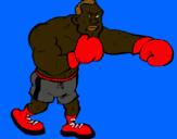 Dibujo Boxeador pintado por farid       