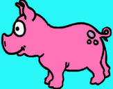 Dibujo Cerdo pintado por no3ee