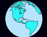 Dibujo Planeta Tierra pintado por 060744