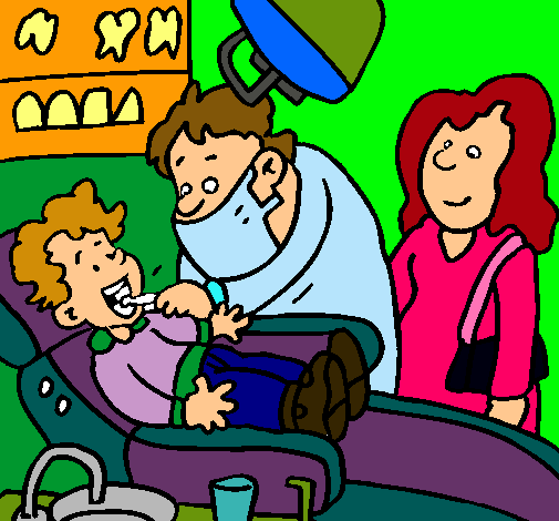 Niño en el dentista