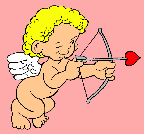 Cupido apuntando con la flecha