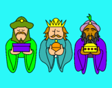 Dibujo Los Reyes Magos 4 pintado por 11111111mmm