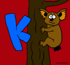 Dibujo Koala pintado por charli