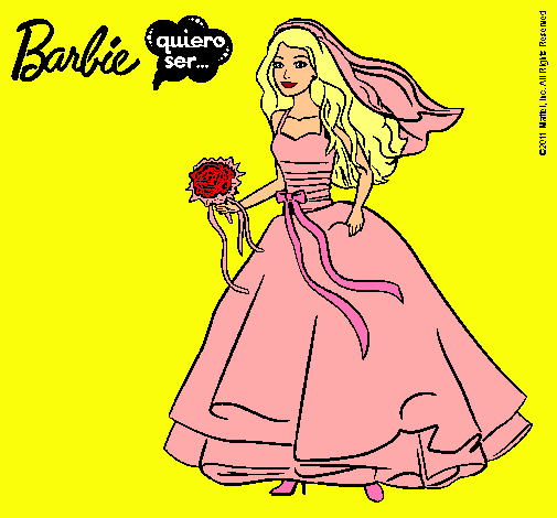 Barbie vestida de novia