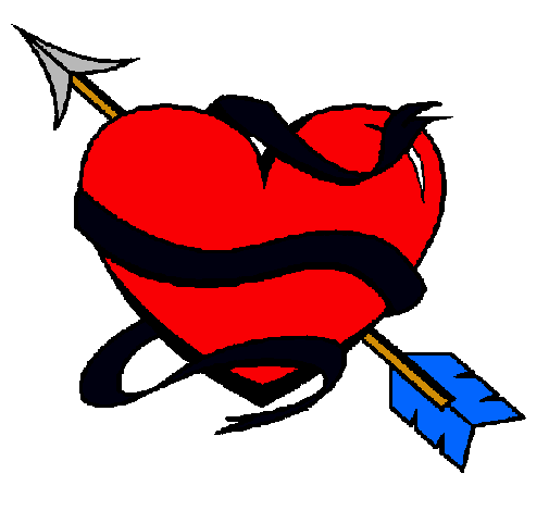 Dibujo Corazón con flecha pintado por Gemaperez
