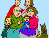 Dibujo Familia pintado por argo