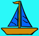 Dibujo Barco velero pintado por barco