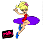 Dibujo Polly Pocket 3 pintado por peluche