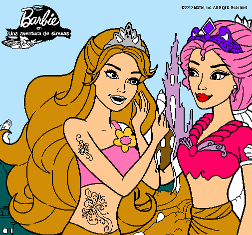 Barbie se despiede de la reina sirena