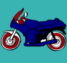 Dibujo Motocicleta pintado por sait