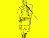 Dibujo Soldado romano pintado por fredyabdul