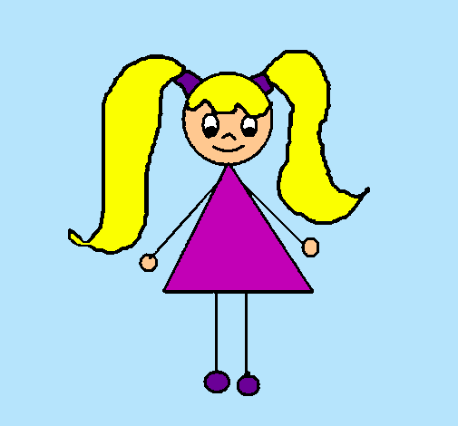 Dibujo Niña 12 pintado por Helga