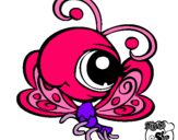 Dibujo Mariposa Littlest Pet Shop pintado por catal