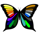 Dibujo Mariposa 8 pintado por color