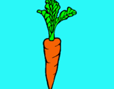 Dibujo zanahoria pintado por garty