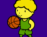 Dibujo Jugador de básquet pintado por Verito2003
