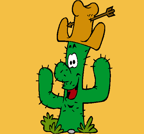 Cactus con sombrero