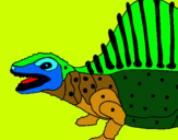 Dibujo Dinosaurio pintado por dinorey