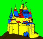 Dibujo Castillo medieval pintado por alexander