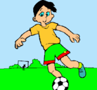 Dibujo Jugar a fútbol pintado por jdhnfmaszhgd