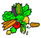 Dibujo verduras pintado por edualdo