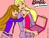 Dibujo El nuevo portátil de Barbie pintado por AHADA