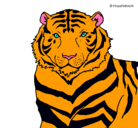 Dibujo Tigre pintado por tigre 