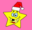 Dibujo estrella de navidad pintado por ALBARR