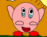 Dibujo Kirby pintado por adonis