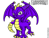 Dibujo Spyro pintado por publio