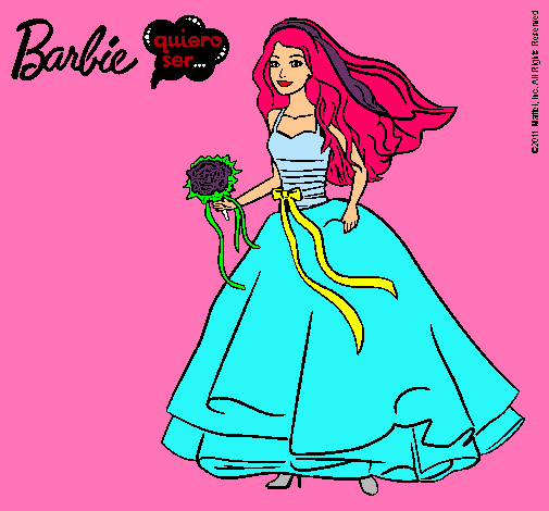 Barbie vestida de novia